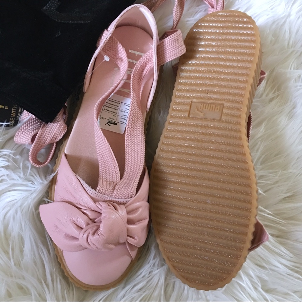 SOLD!!!! Fenty by Rihanna Lace Up Bow Creepers - Picture 8 of 8